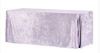 Lavender Velvet Rectangle Tablecloths 