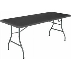 6-Ft Black Folding Table