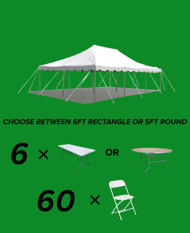 20x30 Pole Tent Package