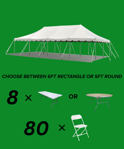 20x40 Pole Tent Package