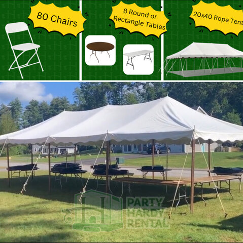 20x40 Rope Tent Package