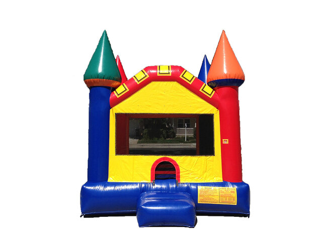 Multi Color Castle Bounce House 13X13 (2)