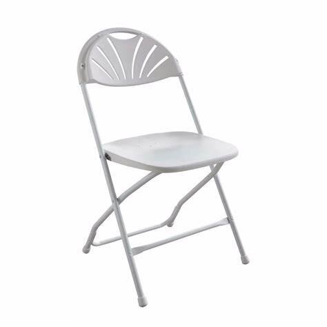 Grey Fanback Plastic Chair 