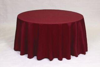  Burgundy Round 120" Table Linen