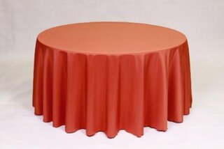 Orange Round 120" Table Linen