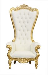 Thorne Chair (White w/ Gold Trim)