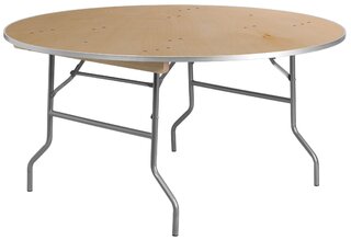 60" Round Tables Wooden/Plastic 