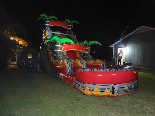 18' Tropical Lava Rush Slide