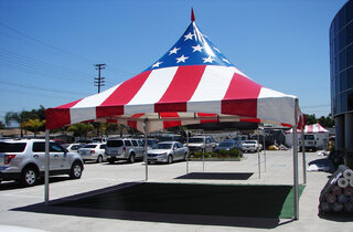 20 X 20 High Peak American Flag Tent