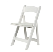 White garden chair