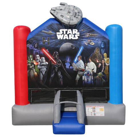 Star Wars themed inflatable bounce house