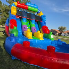 12ft Dual Lane LEGO Roblox Water Slide