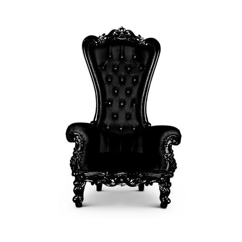 All Black Throne Chair