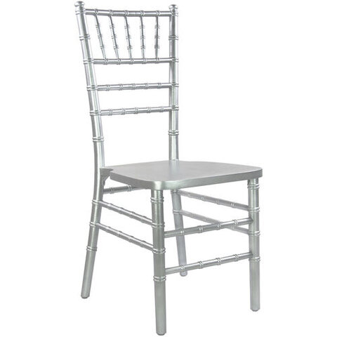 Silver Chiavari Chair (Cushions Included)