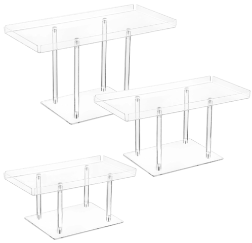 3 Pcs Acrylic Dessert Display Stands