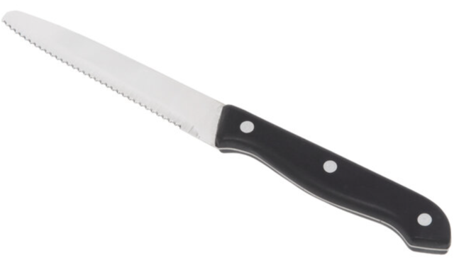 Steak Knife with Black Bakelite Handle, 9