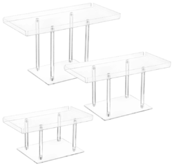 3 Pcs Acrylic Dessert Display Stands