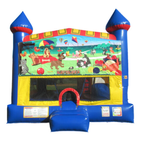 Cat and Dog 5 in 1 Bounce House