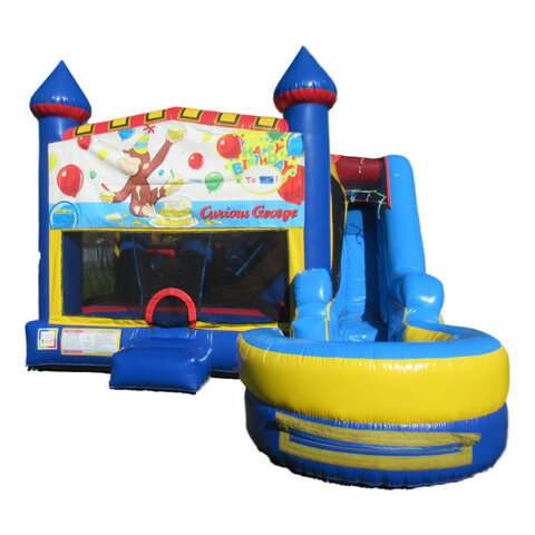 Happy Birthday Curious George 7 in 1 Bounce House