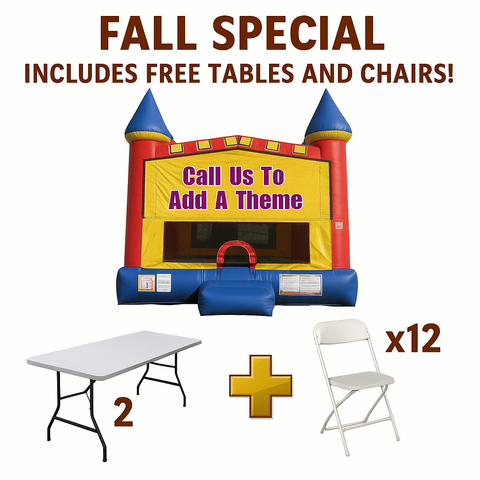 15X15 Castle Bounce House Fall Special
