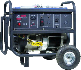 Generator with 5 Extra Gallons of Gas