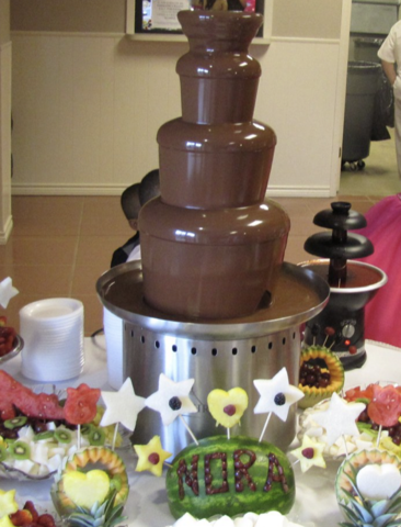 Chocolate Fountain 36” High (Includes: 22 pounds of chocolate Only)