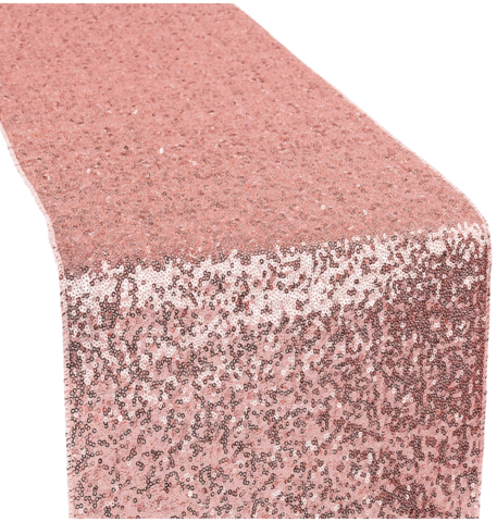 Dusty Rose/Mauve Sequin Table Runner