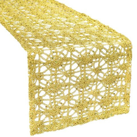 Gold  Lace Table Runner