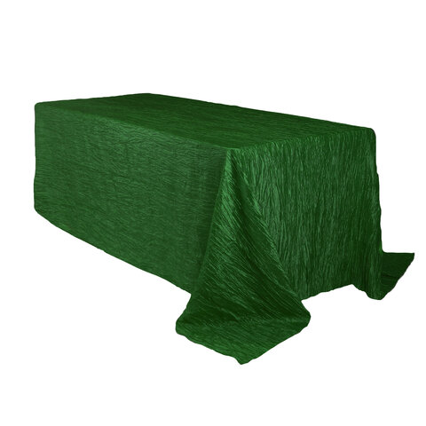 Hunter Green 90 x 132 Inch Rectangular Tablecloth (can be used on 6 Ft or 8 Ft tables)