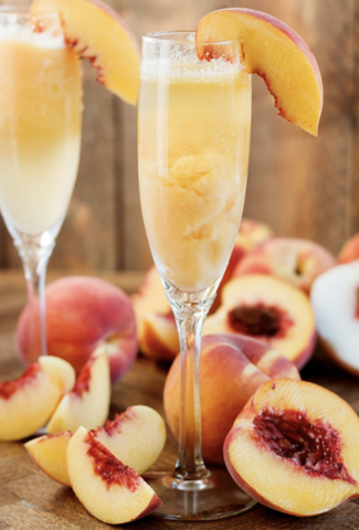 Peach Bellini to make 2 ½ gallons.​​​​​​​(You must provide 1.75 L of White Rum,3 L of Champagne, & ½ L of Peach Schnapps )