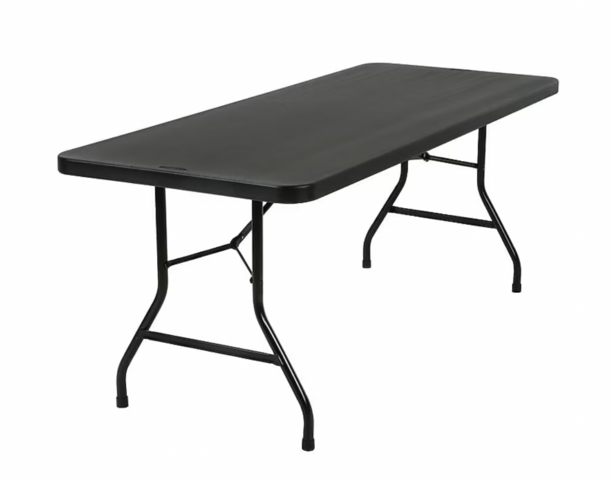 6-ft Black Folding Banquet Table 6 to 8-Person Rentals Kyle Tx