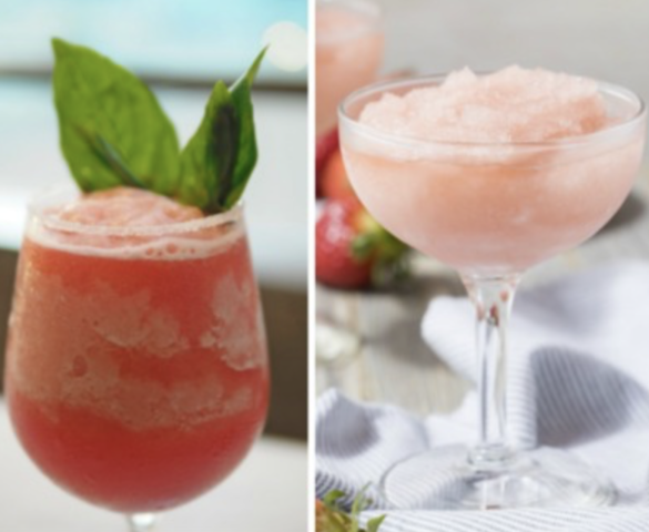 Wine A Ritas, to make 2 ½ gallons. (You must provide 2 L of Sunset Rose Wine & ½ L of Grand Marnier)