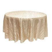 Champagne 120 inch Round Tablecloth