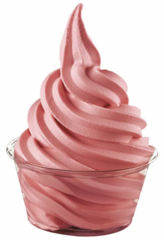 Cherry Soft Serve, yields up to 80 servings (You must provide Toppings / Syrups)