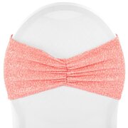 Coral  Sequin Chair Band Sash