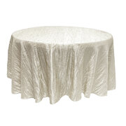 Ivory 120 inch Round Tablecloth