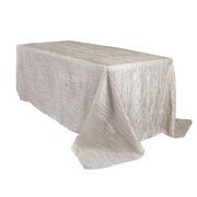 Ivory 90 x 132 Inch Rectangular Tablecloth (can be used on 6 Ft or 8 Ft tables)