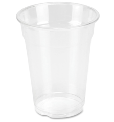 64 Clear Plastic Cups 10 oz & 64 Cocktail straws