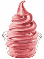 Pomegranate Soft Serve, yields up to 80 servings (You must provide Toppings / Syrups)