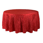 Red 120 inch Round Tablecloth