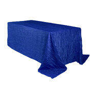 Royal Blue 90 x 132 Inch Rectangular Tablecloth (can be used on 6 Ft or 8 Ft tables)