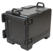 Black Cambro Pan Carrier / Insulated Food Pan Carrier - Four 2" Deep Full-Size Pan Max Capacity