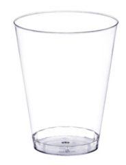 50 Clear Plastic Cups 7oz & 50 Cocktail straws