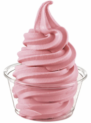 Strawberry Soft Serve, yields up to 80 servings (You must provide Toppings / Syrups)