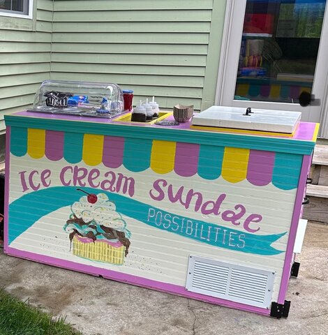 Ice Cream Sundae Cart
