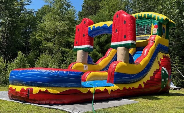 Green Ice Cream Slide