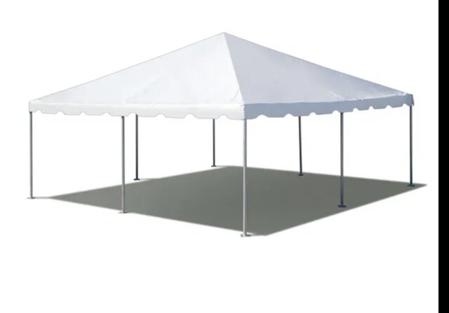20’ X 20’ Tent Premium Frame (NO Side Walls) Grass ONLY