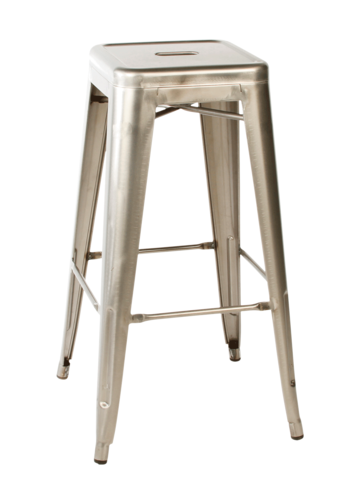 Gunmetal cafe stool
