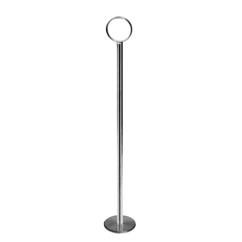 CHROME RING TABLE NUMBER STAND 12” H