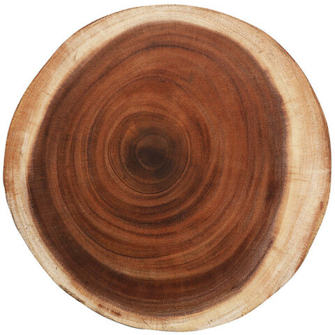 Sliced Wood Charger Plate 13